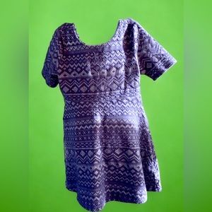 Gymboree size 6 textured blue short sleeve dress